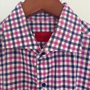 Isaia Cotton Dress Shirt Size 15.5 39 (Pristine Condition)
